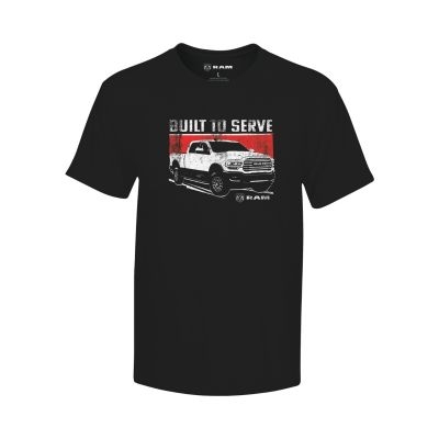 Men's Built To Serve Distressed Truck Graphic T-Shirt