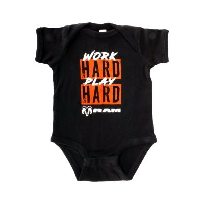 Work Hard Play Onesie