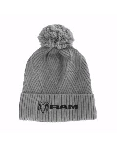 Pom Pom Beanie With Cuff