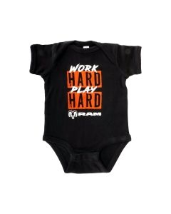 Work Hard Play Onesie